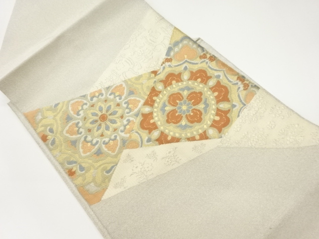 JAPANESE NAGOYA OBI / WOVEN FLOWERS